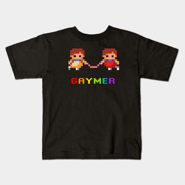 Gaymer Kids T-Shirt by RussellTateDotCom